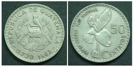 GUATEMALA - 50 Centavos 1962 Argento/Silver - Guatemala