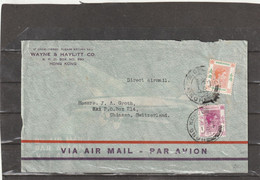 Hong Kong AIRMAIL COVER To Switerland 1949 - Storia Postale