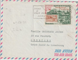 1969 - CONGO - PHILEXAFRIQUE - POSTE AERIENNE Sur ENVELOPPE De BRAZZAVILLE => OBERCORN (LUXEMBOURG) ! - Sellos Sobre Sellos