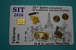 Phonecards France Salon International De La Telecarte  S.I.T. 2016 Tirage 100 - Exhibition Cards