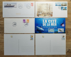 Lot Enveloppes Et Cartes Transport Maritime, Voile, Mer, Cherbourg - Collections & Lots: Stationery & PAP