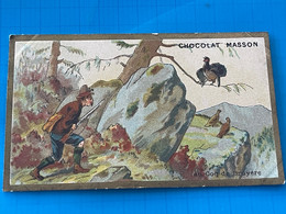 Carte Image Chromo Chocolat Masson - Au Coq De Bruyère - Chocolat