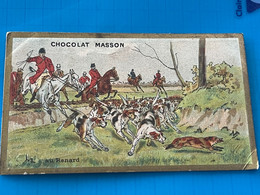 Carte Image Chromo Chocolat Masson - Au Renard - Schokolade