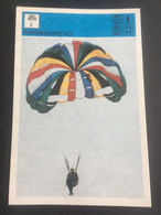 SVIJET SPORTA Card ► WORLD OF SPORTS ► 1981. ► PADOBRANSTVO ► No. 223 ► Parachutting ◄ - Paracaidismo