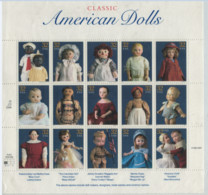 Etats-Unis - "Poupées Américaines D'autrefois" - Feuille Neuve N° 2630 à 2644 De 1997 - Fogli Completi
