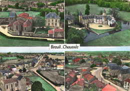 Breuil * Vue Aérienne Sur Le Village * Cp 4 Vues - Otros & Sin Clasificación