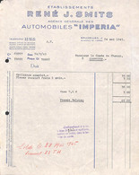Automobiles Impéria Bruxelles René J. Smits 1945 Graissage Complet - Cars