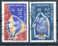 Archipel Des Comores        Poissons   47/48 Oblitérés - Used Stamps