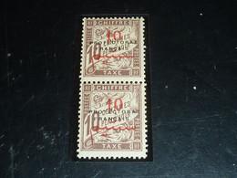 TIMBRE DU MAROC Bureaux Français 1915 N°19 TIMBRE TAXE PAIRE VERTICALE - SANS CHARNIERE (DOC-F2) - Timbres-taxe