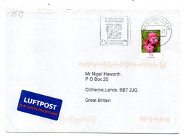 Allemagne -2007- Lettre De HOMSBACH Pour CLITHEROE, LANCS ( GB) ...timbre , Cachet - Cartas & Documentos