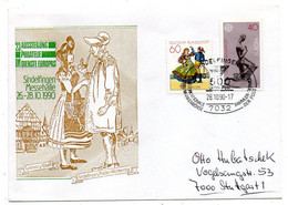 Allemagne -1990- Lettre Illustrée SINDELFINGEN Pour STUTTGART  Timbres  EUROPA.......cachet. - Brieven En Documenten