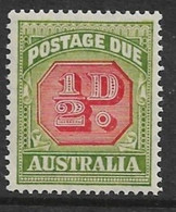 AUSTRALIA 1938 ½d POSTAGE DUE SG D112 UNMOUNTED MINT Cat £4 - Portomarken