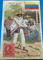 Carte Image Chromo Chocolat Poulain - -La Poste Au Venezuela  - - Chocolat