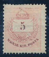 * 1874 Színesszámú 5kr 13 : 11 1/2 Fogazással (min. 55.000) (betapadás, Rövid Fogak / Gum Disturbance, Short Perfs.) - Altri & Non Classificati