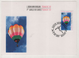 TURKEY,TURKEI,TURQUIE ,1 ST.WORLD IR GAMES .BALLOON, MAXIMUM CARD - Maximumkaarten