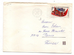 Tchécoslovaquie -1983 -lettre CESKA LIPAZ Pour PARIS-75 (France)..tp ...cachet ...........à Saisir - Cartas & Documentos