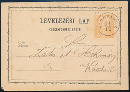 1873 2kr Díjjegyes Levelezőlap / PS-card "SZOBRÁNCZ" (Gudlin 400 P) - Sonstige & Ohne Zuordnung