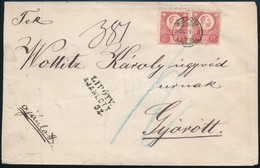 1874 4 X 5kr 2. Súlyfokozatú Ajánlott Levélen / On 2nd Weight Class Registered Cover "BUDAPEST / LIPÓTVÁROS" - Győr - Sonstige & Ohne Zuordnung