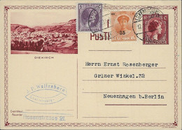 Luxembourg - Luxemburg - Carte-Postale  1935   Diekirch   Cachet Luxembourg - Entiers Postaux