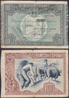 SPAIN - 100 Pesetas 1937 P# S565 Banco De España, Bilbao - Edelweiss Coins - 100 Peseten