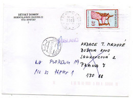 Tchéquie -2003 -lettre HORNI SLAVKOV  Pour PRAGUE  ..tp ......cachet ...........à Saisir - Briefe U. Dokumente