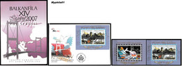 Turkey, Türkei - 2007 - Balkanfila XIV Stamp Exhibition. - FDC, Mini S/Sheet And Stamps Set - Portfolio & Folder - Neufs