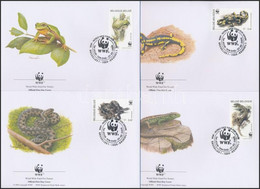 2000 WWF: Hüllők és Kétéltűek Sor 4 Db FDC-n Mi 2947-2950 - Sonstige & Ohne Zuordnung