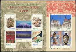 ** 2009 140 éves Diplomáciai Kapcsolat Magyar-Japán Jubileumi év Kisív Mi 5063-5072 - Sonstige & Ohne Zuordnung