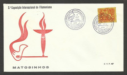 Portugal Cachet Commémoratif  Expo Boîtes Allumettes 1969 Matosinhos Event Pmk Matches Matchbook Expo - Flammes & Oblitérations