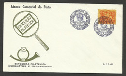 Portugal Cachet A Date Expo Philatelique Numismatique Boîtes Allumettes 1969 Event Pmk Stamps Coins Matches Expo - Postal Logo & Postmarks