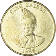 Monnaie, Zaïre, 5 Zaïres, 1987 - Zaire (1971-97)