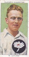 16 Maurice Leyland, Yorkshire - Cricketers 1938 -  Players Cigarettes - Original - Sport Cricket - Player's