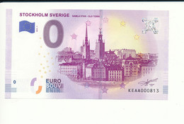 Billet Touristique 0 Euro - STOCKHOLM SVERIGE GAMLA STAN - OLD TOWN - KEAA - 2019-1 N° 813 - Autres & Non Classés