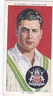29 William Voce, Nottinghamshire  - Cricketers 1938 -  Players Cigarettes - Original - Sport Cricket - Player's