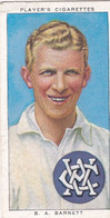 37 BA Barnett, Victoria - Cricketers 1938 -  Players Cigarettes - Original - Sport Cricket - Player's