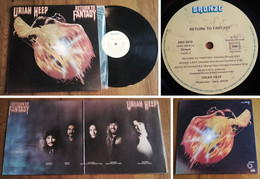 RARE French LP 33t RPM (12") URIAH HEEP «Return To Fantasy» (Gatefold P/s W/ Insert And OIS, 1975) - Hard Rock & Metal