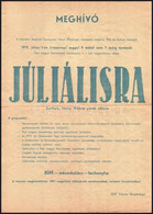 1979 Meghívó Júliálisra, Izbég, Bükkös Patak Völgye, 42x30 Cm - Sonstige & Ohne Zuordnung