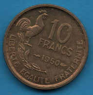 FRANCE 10 FRANCS 1950 B KM# 915 Guiraud - 10 Francs