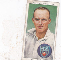 46 WJ O'Reilly New South Wales - Cricketers 1938 -  Players Cigarettes - Original - Sport Cricket - Player's