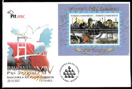 Turkey, Türkei - 2007 - Balkanfila XIV Stamp Exhibition. - FDC - Ungebraucht