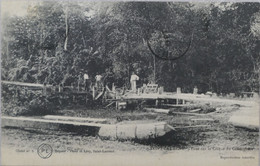 Delcampe - C. P. A. : GUYANE : SAINT-LAURENT DU MARONI : Pont Sur La Crique Du Cimetière, Animé, En 1912 - Saint Laurent Du Maroni