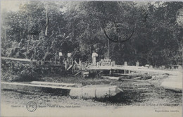 C. P. A. : GUYANE : SAINT-LAURENT DU MARONI : Pont Sur La Crique Du Cimetière, Animé, En 1912 - Saint Laurent Du Maroni