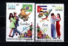 CUBA - 2005 - BALLI LATINO-AMERICANI - USATI - Oblitérés