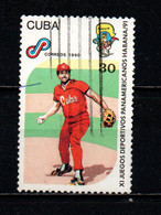 CUBA - 1990 - GIOCHI SPORTIVI PANAMERICANI ALL'AVANA - BASEBALL - USATO - Used Stamps