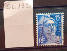 FRANCE SL 132 TIMBRE SUR 886 INDICE 3  PERFORE PERFORES PERFIN PERFINS PERFO PERFORATION PERFORIERT - Used Stamps