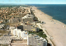 16680 CANET EN ROUSSILLON  Vue Aérienne  De La Plage Canet Sud La Plage      ( 2 Scans )  66 Pyrénées Orientales - Canet En Roussillon