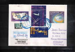 Kazakhstan 2007 Space / Raumfahrt Interesting Registered Letter - Azië