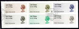 Great Britain 2017 Queen Elizabeth Post & Go Set Of 6 Used - Post & Go (automatenmarken)