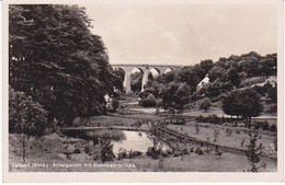 Velbert Rheinland Schulgarten Mit Eisenbahnbrücke AK OB1048 - Velbert