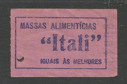 Tramway Et Bus Lisbonne Carris Portugal Billet Pub Pâtes Italiennes Itali Lisbon Tram Advert Ticket Italian Pasta - Europe